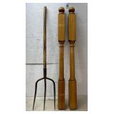 2 posts and a hay fork 48in