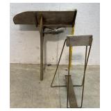 Boat motor stand and handmade brick layer