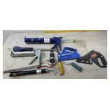 Caulk  guns, squares, miscellaneous
