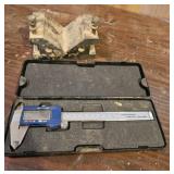 Machinest block, digital calipers