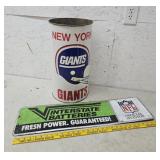 Giants can, interstate sign