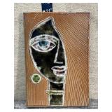 MCM pottery wall hanging