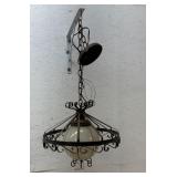 Hanging light .rod iron 16in