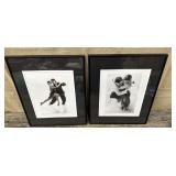 2 artist signed & numbered b&w dance photographs