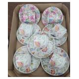 Box of cups and saucers