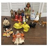 Misc figures. Bavaria geese vinegar & oil set,