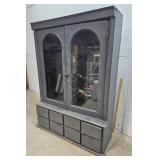 2 door 8 drawer gun cabinet 48"17"67"