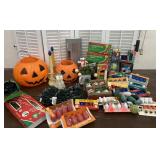 Box of vintage holiday mostly Christmas.