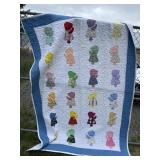 Beautiful sun bonnet Sue quilt, approximately 5
