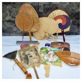 Vintage fans- souvenir paper and advertising.