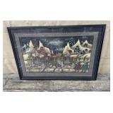 Beautiful Indian painting on silk approx 24ï¿½x35ï¿½