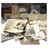 Large lot of antique & vintage photos, letters,