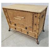 Bamboo 3 drawer blanket box 34"18"26"