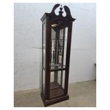 1 door light up curio cabinet 26"16"82"