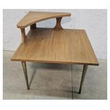 Mid century step down end table 26"26"25"