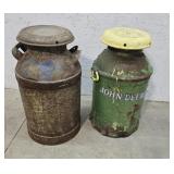 2 milk cans