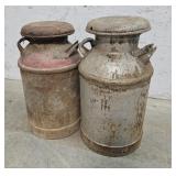 2 milk cans