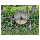 Pedal grinding stone, weeds not included