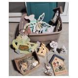 Tub garden statues, Stones, etc