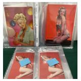 Marilyn Monroe & Barbara Nichols old postcards