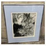 Kay Reed signed & numbered etching(?) approx
