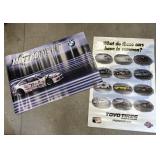 2 racing posters - 1 is signed