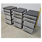 3- 4 drawer cabinets