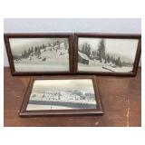 3 Donnerï¿½s pass framed photos