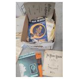 Large box music - lots of sheet music that