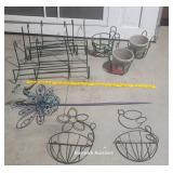 Wire plant holders incl window box holders &
