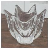 Signed Orrefors Sweden Crystal vase