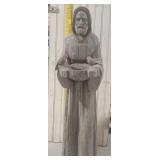 Beautiful St Francis garden statue - Aprx 32"