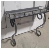 Heavy wrought iron shelf - small