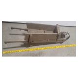 Older wooden mini wheelbarrow