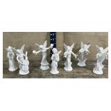 Bin of ceramic German angels - 1 w/ repair