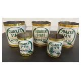 Old Quaker State oil cans