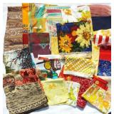 Large bin or mixed fabric/material. Assorted