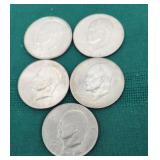 5 Eisenhower dollars misc dates