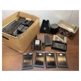 Vintage cameras, film holders and film developing