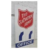 Salvation army sign 12"24"