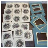 Victorian naughty lithograph prints and mat