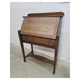 Oak drop front desk 30"15"40"