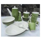 MCM Mikasa Avocado green Cera-Stone Greenfield