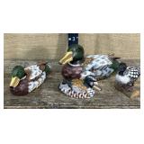 Hand-painted wooden ducks