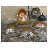 Carnival glass - needs cleaning