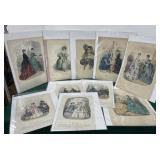 Victorian Fashion lithographs - unframed