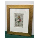 Victorian framed valentine