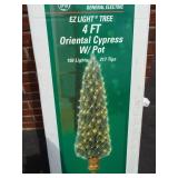 E-Z Light 4 ft. Oriental Cypress with pot tree in