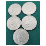5 Eisenhower dollars misc dates