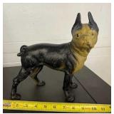 Cast iron boxer dog doorstop